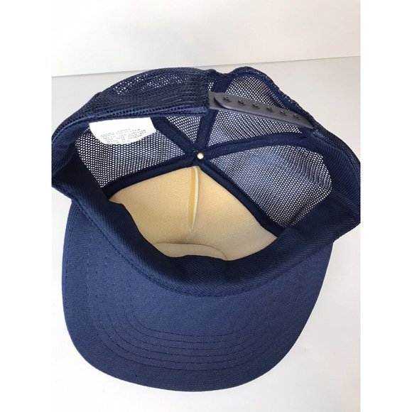 Vintage Seaworld Blue White Orca Killer Whale Patch Mesh Snapback Trucker Hat - Picture 7 of 9